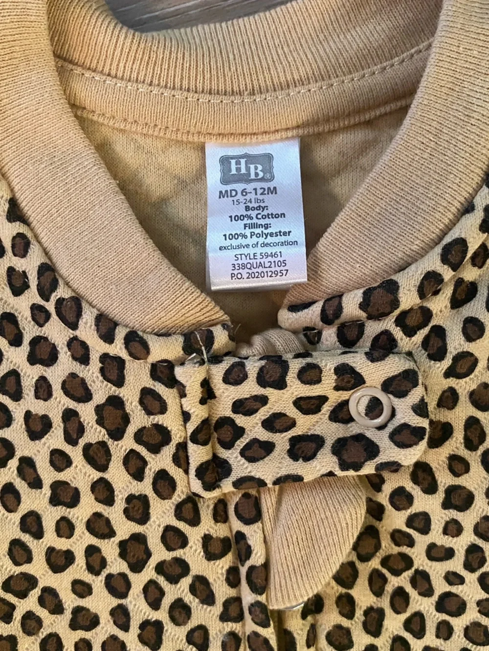 Hudson Baby Sleep Sack Leopard 6-12